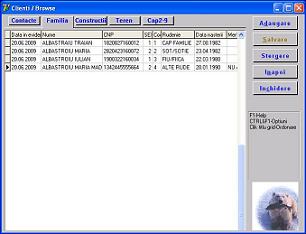 Registru Agricol - Componenta familiei